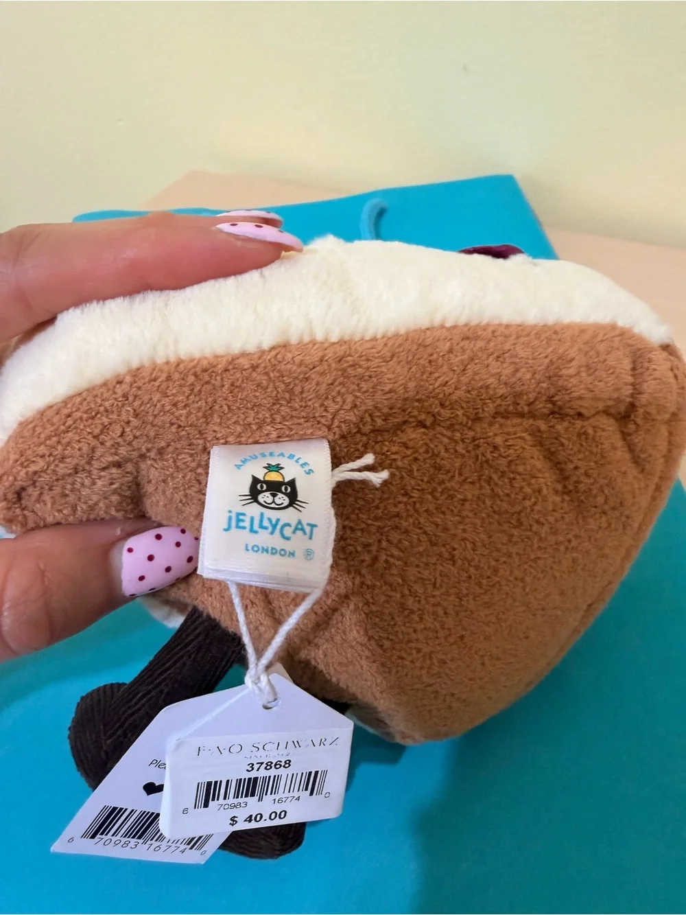 Jellycat my name is crember cheesecake fao nyc exclusive jellycat diner